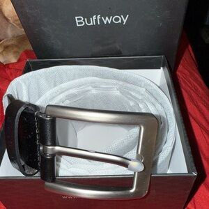 Buffway Classic Black Belt Gift Ready for Him